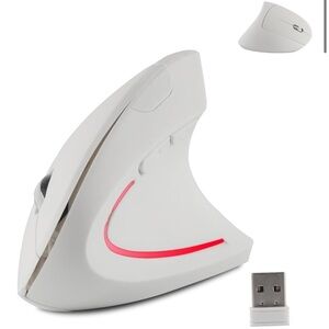 NIB Wireless Ergonomic Vertical Mouse - White